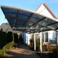 Outdoor polycarbonate roofing aluminium carport garage for car park